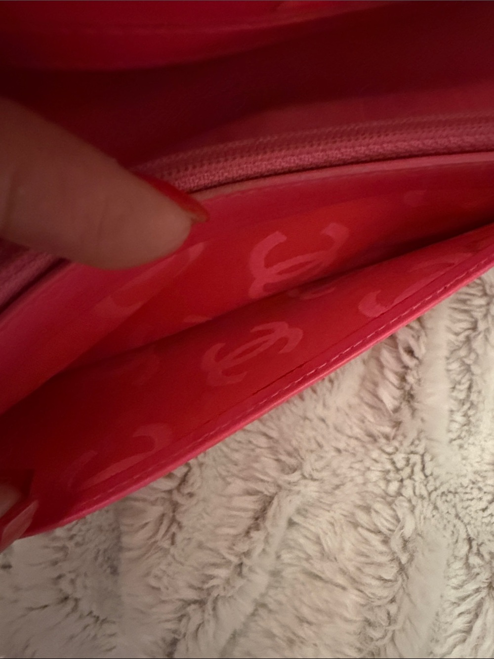 CHANEL Black Cambon Wallet with White CC - Picture 10 of 16